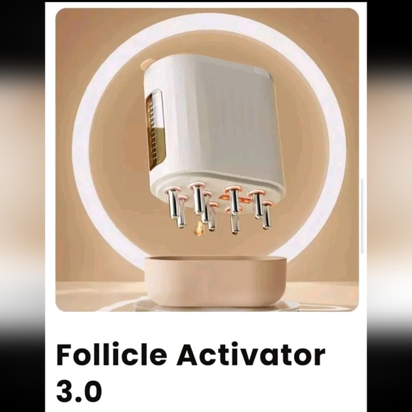 *:New Crown naturale Electric Scalp Massager Hair Oil Applicator Brush Red Light - Picture 2 of 16